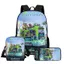 HT3 Zootopia Bộ túi đi học ba mảnh in hình Học sinh ba lô du lịch sức chứa lớn TH3