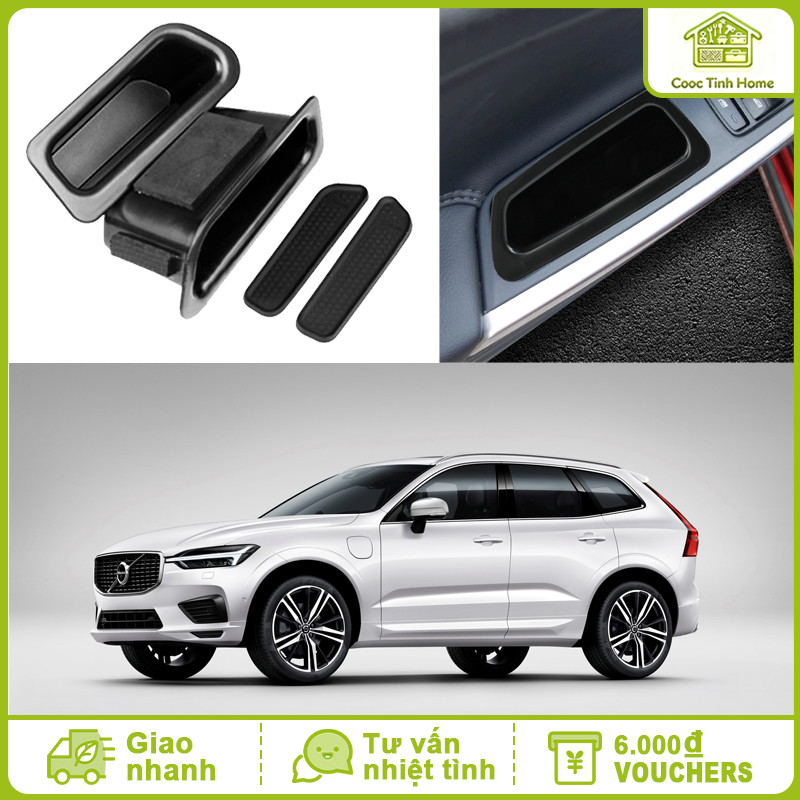 Bộ 2 Hộp Đựng Tay Nắm Cửa Xe Volvo XC60 2010–2017 – Khay Đựng Nội Thất Ô Tô Đa Năng
