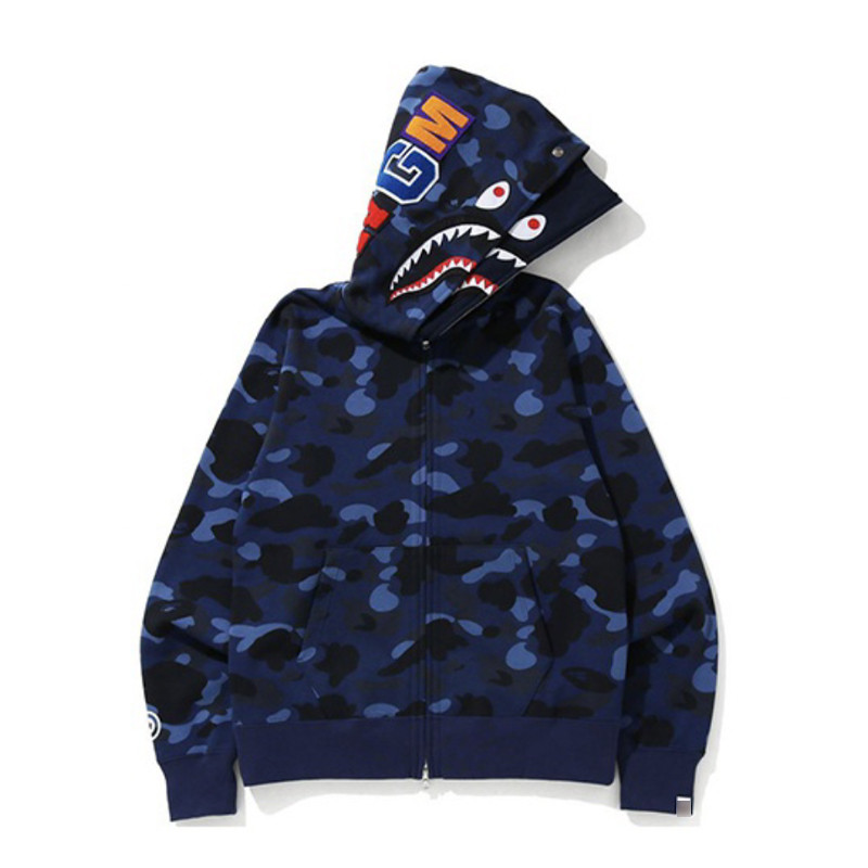 Áo Cardigan Cá Mập Đôi Cho Sinh Viên, Có Mũ Trùm Đầu Thêu, Phù Hợp Xuân - Hạ - Thu - Đông