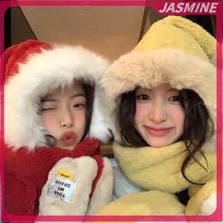 JASMINE Khăn và Găng Tay Mùa Đông Chất Liệu Nỉ Dày và Nhung, Ấm Áp và Phong Cách