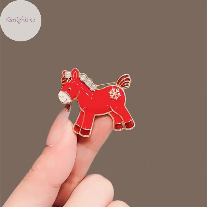 Áo Khoác Len Hình Ngựa Đỏ Dễ Thương, Thổ Cẩm Cho Các Cô Gái - Perfect Quà Tặng Năm Mới