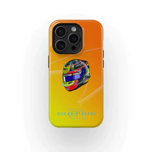 Ốp điện thoại mũ bảo hiểm Oscar Piastri 2025 thích hợp cho iPhone17 16Pro 16e 15ProMax 14Pro 13 12 13mini Samsung S24 S22 S25 2in1 ốp lưng cứng bóng