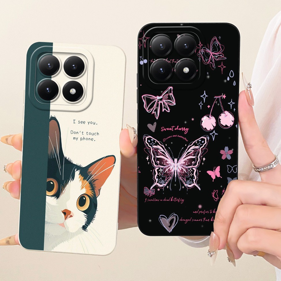 Dành Cho Xiaomi 15T 5G Ốp Lưng Thời Trang Sang Trọng Hoạt Hình Dễ Thương Vỏ Silicon Sơn Ngộ nghĩnh 25069PTEBG
