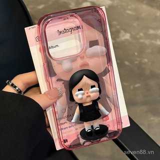 Ốp Điện Thoại Thích Hợp Cho iPhone 11 12 13 14 15 16 17 Pro max Plus Air Blue Pink Hepburn Style Crying Baby Vỏ Bảo Vệ Chống Sốc Bao Gồm Tất Cả R7WQ