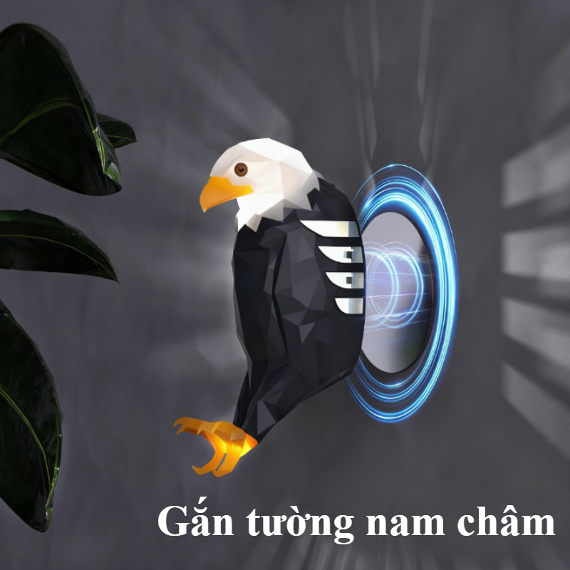 Đèn Tường Đại Bàng 3D Điều Khiển Từ Xa - LED Nghệ Thuật, Trang Trí Phòng Khách & Phòng Ngủ