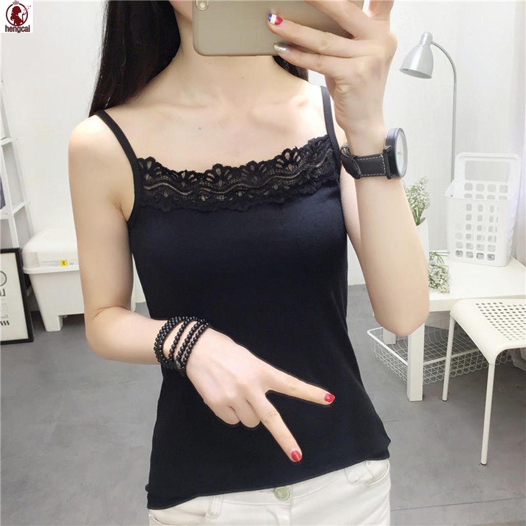 Áo ba lỗ spaghetti straps dành cho nữ, phù hợp cả ngày và tập luyện cùng bạn bè