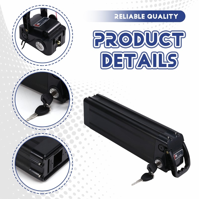 Pin 18650 cho xe đạp điện và ebike, hộp nhôm 48V, phụ kiện cao cấp