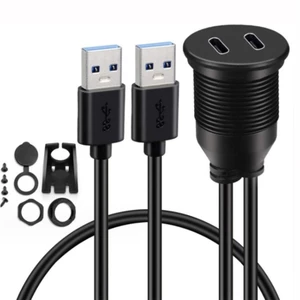 Cáp nối dài chống nước gắn trên xe BTM USB 3 0 đến Type C Truyền dữ liệu nhanh