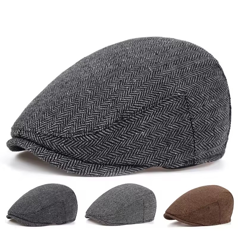 Mũ Newsboy Cotton Blend chống biến dạng, thoáng khí,adjustable phù hợp thời trang mùa thu đông
