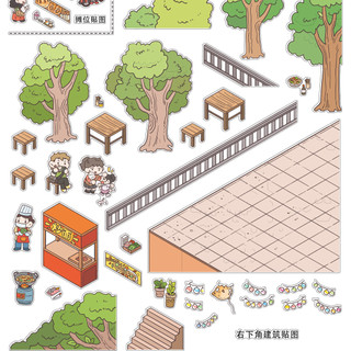 Cơm Crackers Văn Hóa Sáng Tạo 1.0 Thứ Tư Bom Ai Undercover Cảnh Quan Dán Thu Nhỏ Cảnh Sổ Tay DIY Handmade Dán