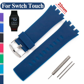 Dây Đeo Đồng Hồ Silicon Cho SW Touch SURB100 SURW100 Dây Đồng Hồ 22 Mm Dây Đeo Đồng Hồ Nam Nữ Cao Su Nhựa Nhựa Vòng Tay Thể Thao Chống Thấm Nước