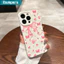Ibumpers Ốp Điện Thoại Nơ Màu Hồng Đẹp Họa Tiết Hoa Silicon Mềm Cao Cấp Chống Sốc Cho iPhone 11 12 13 14 15 16 17 Pro Max IP 7 8 Plus Iphon X XS XR Xs max