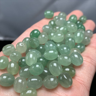 Những viên ngọc aventurine tự nhiên 8x10mm, phù hợp làm phụ kiện vòng tay thủ công