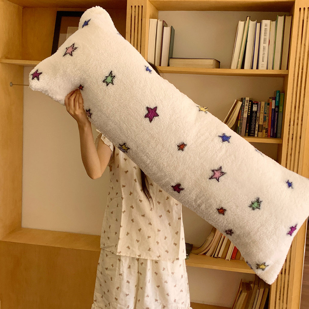 Gối lông cừu dài dài đôi lõi gối dài 40 * 115cm Vỏ gối in hình hoạt hình | BigBuy360 - bigbuy360.vn