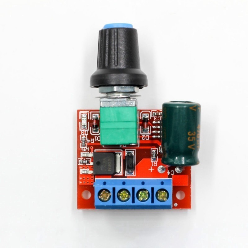 【24h】Mạch Điều Tốc PWM 5A DC 4.5V–35V – Mô Đun Điều Khiển Động Cơ Mini Công Suất 90W, Chính Xác Cao