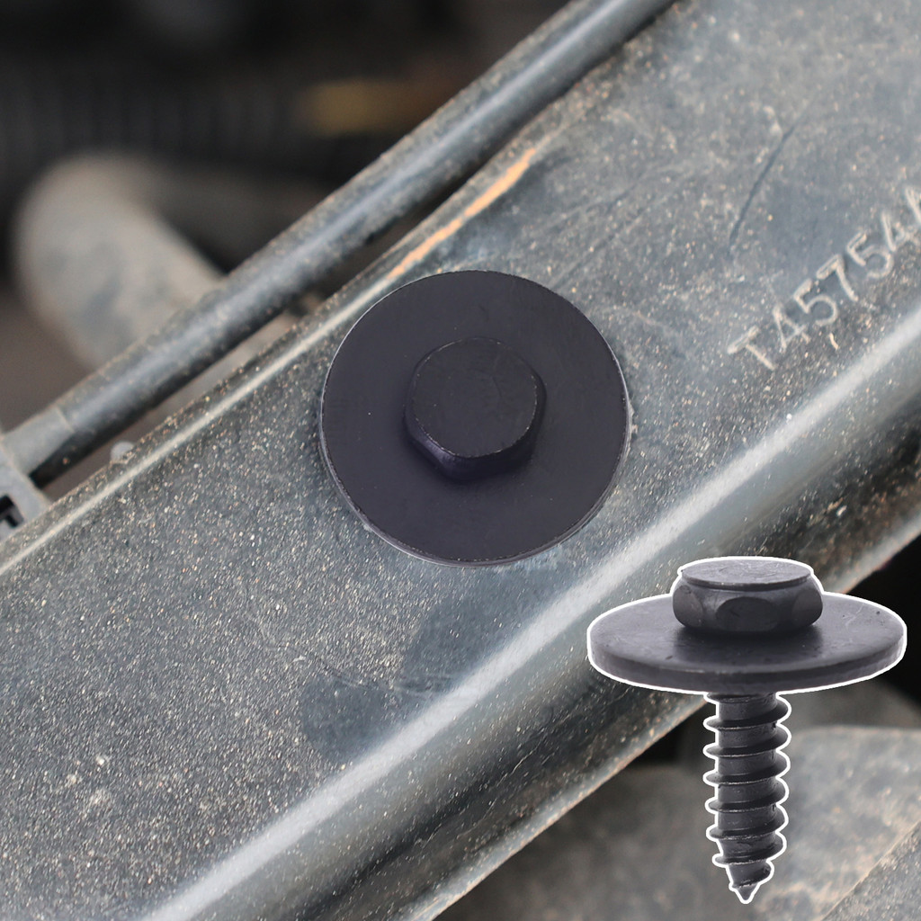 10 / 30 / 50 Cái Vít Tự Khai Thác Bằng Thép Đen Cho Xe BMW Mercedes Bumper Fender| Chốt nắp động cơ tự động Hex Head Thread|Bộ sửa chữa viền thân xe ô tô