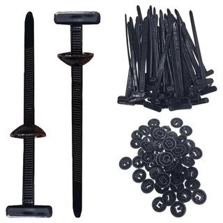 Phụ kiện cố định - Khóa & đinh xuyên, chống trượt, lắp nhanh, 10/50 Chiếc, Cáp Thắt Khóa, Zip Ties Tự Khóa