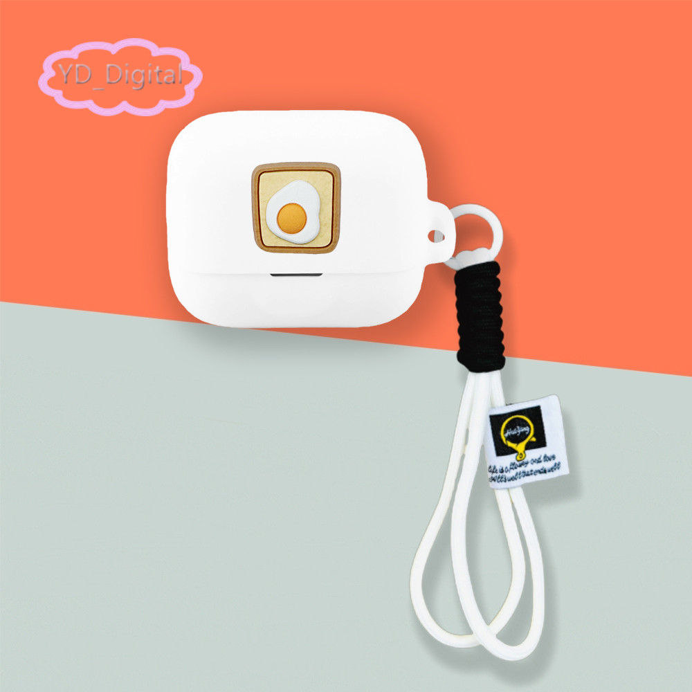 Ốp Tai Nghe EarFun Air Pro 4 Plus/Air Pro 4+, Silicone Mềm, Chống Thấm Nước, Dây Nylon