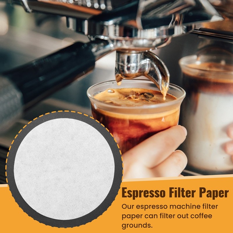 Giấy lọc Espresso 51mm-800 CÁI Bộ lọc giấy cà phê không tẩy trắng cho máy Espresso - Bộ lọc Portafilter Espresso Dễ sử dụng