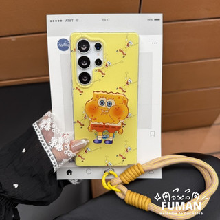 Ốp Điện Thoại SpongeBob Dễ Thương Cho Xiaomi 15T 14T 14 13 13T 12 12T 12X 12S 11T Pro Lite Mi 11 10 10T 10S 9 SE 9T Pro Lite Civi 2 Hoạt Hình SpongeBob Mềm Có Dây Buộc Ngắn