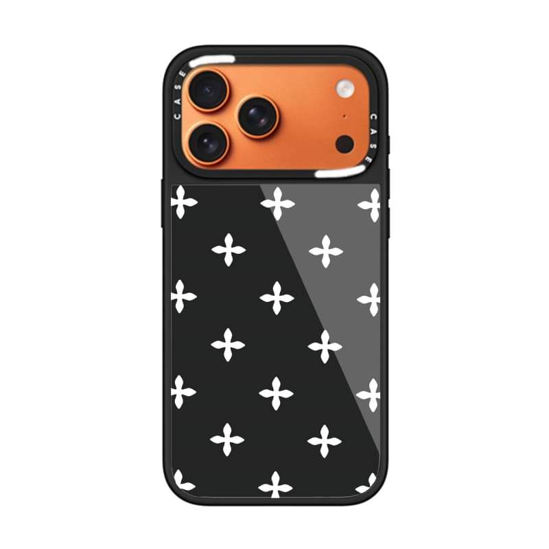 CASECASE X Cross Flower Case Chống Trầy Xước Từ Hút Kính Dành Cho IPhone 17 Air 16 15 14 Pro Max Plus Ốp Lưng Cứng Có Hộp Khắc Logo