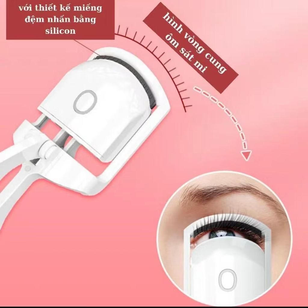 Máy Bấm & Uốn Mi Điện - Làm Dùng Nhiệt - Uốn Mi Cong Đẹp - Dễ Dùng, An Toàn - Phù Hợp Tất Cả Loại Lông Mi