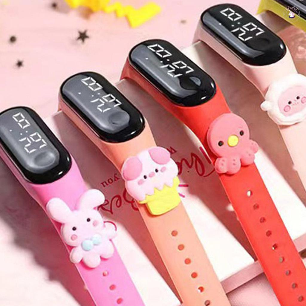 Đồng hồ đeo tay kỹ thuật số LED thể thao Đồng hồ thông minh thể thao HD chống nước cho bé gái và bé trai