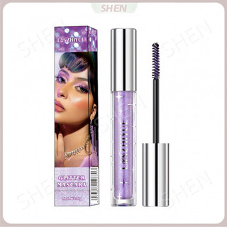 LANZHIYUE Sparkling Diamond Scheming Mascara Kim Sa Lấp Lánh Nhấp Nháy Bông Tuyết Chống Thấm Nước Chống lem Mascara