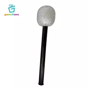 Gamchiano Micro Giả Chống Đỡ Trang Trí Trang Phục Chống Đỡ Đồ Chơi Nhập Vai Trò Chơi Giả Vờ Micro Hoạt Động Thể Hiện Ghi Âm Cho Trẻ Em