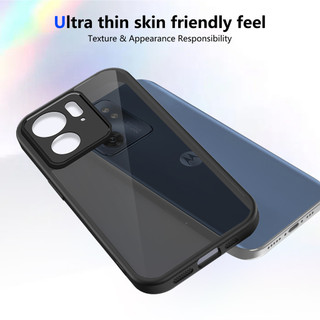 Dành Cho Motorola Moto Edge 40 Ốp điện thoại Cứng Mờ Da-Cảm Giác Mềm Khung TPU Chống Sốc Mỏng Vỏ