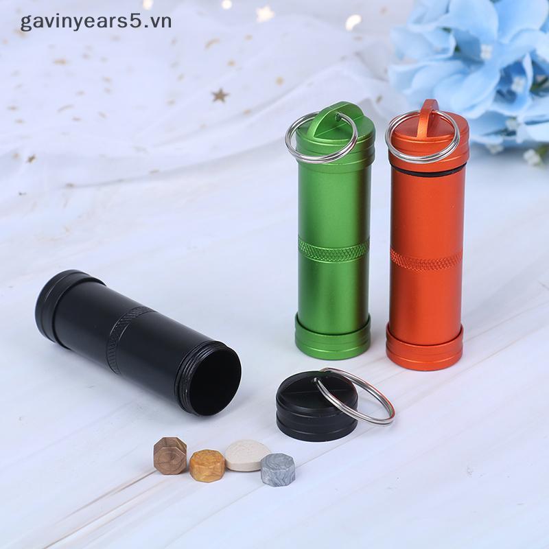 # gavin # 1PC Chai kín viên nang chống nước Hộp đựng thuốc sinh tồn ngoài trời.