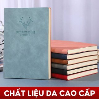 Sổ Tay Ghi Chép A5 200 Trang – Vở Kẻ Ngang Bìa Da PU Bảo Vệ, Dùng Trong Học Tập & Làm Quà Sinh Nhật