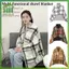 SWEET Chăn Lông Cừu Kẻ Sọc Mặc Có Nút Winte Ấm Ném Trên Sofa Giường Du Lịch Làm Dày Phòng Ngủ Văn Phòng Điều Hòa Không Khí Chăn n