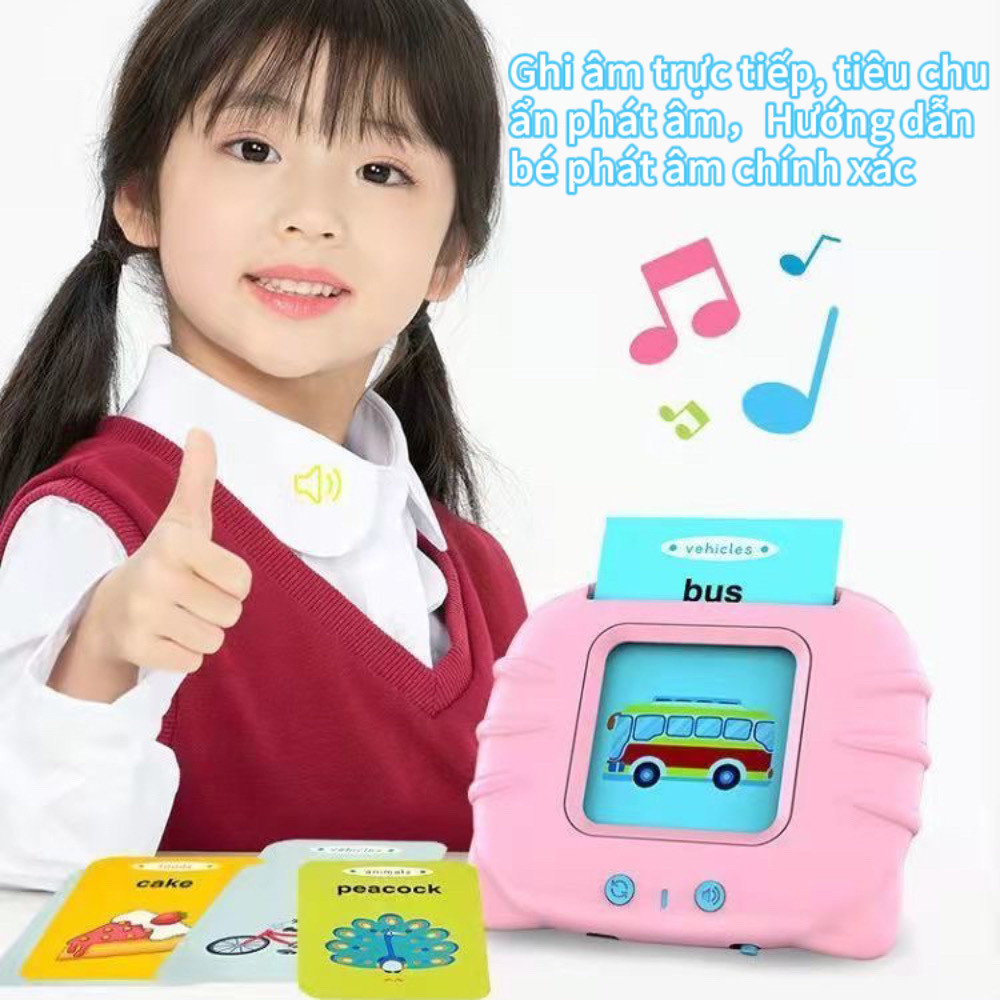 Portable Pronunciation Oral Learning Card Machine Kids Educational Toys Flash Card Reader