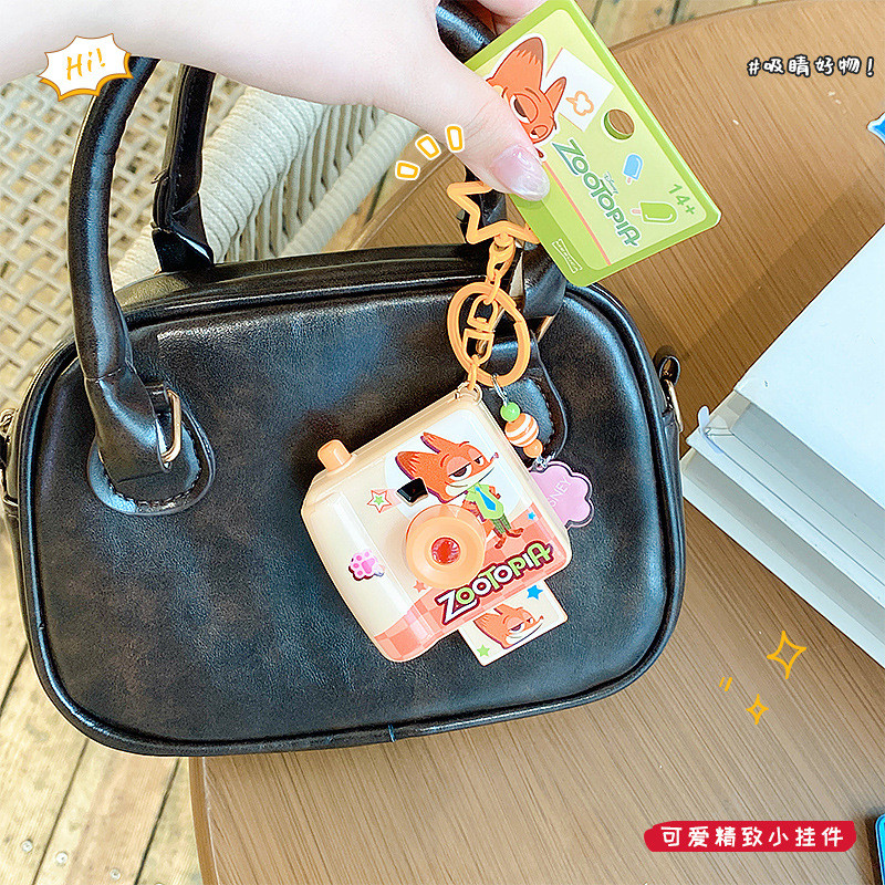 Chính thức Zootopia Judy Nick Decker Ngoại hình Túi hoạt hình dễ thương Móc khóa Mặt dây chuyền