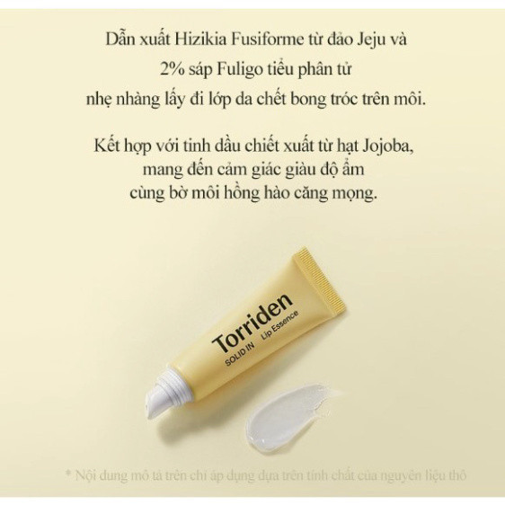Tinh Chất Dưỡng Môi Torriden Solid In Lip Essence 11ml - Cấp Ẩm Sâu, Phục Hồi Môi Khô Nứt, Hiệu Ứng Căng Mọng