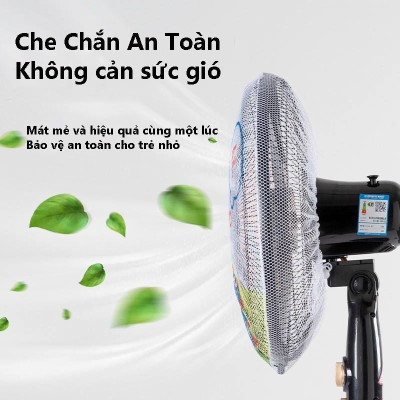 M7 Lưới bọc quạt, màng bọc quạt họa tiết hoạt hình có dây rút phía sau chống bụi bẩn và bảo vệ MALAN