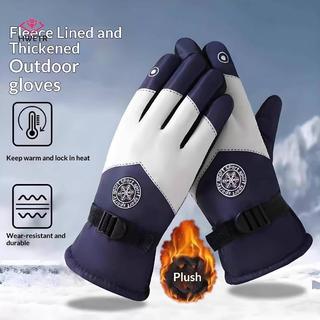 Găng Tay Unisex Mùa Đông Chống Thấm Nước và Lông Cừu Ấm Áp - Phù Hợp cho Trượt Tuyết, Đi Xe Máy và Xe Đạp
