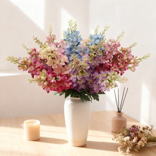Hoa Giả Larkspur Delphinium Phi Yến Lụa 73cm Decor Trang Trí Nhà Cửa Đám Cưới Phòng Khách Cây Nhánh Dài Cao Cấp Đẹp Chân Thật Vintage Bắc Âu Ins DIY Sắp Xếp Đạo Cụ Chụp Ảnh Studio Ban Công Văn Phòng Quà Tặng Sang Trọng Nội Thất Không Gian Sống Tiệc Tùng