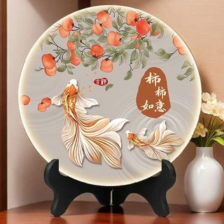 Tranh Trang Trí Trang Trí Phòng Khách Tủ Tivi Tủ Tết Nguyên Đán Nhân Vật Fu Ngôi Nhà Thịnh Vượng Quà Tặng Năm Mới Trang Trí Nhà Cửa 25.12.2