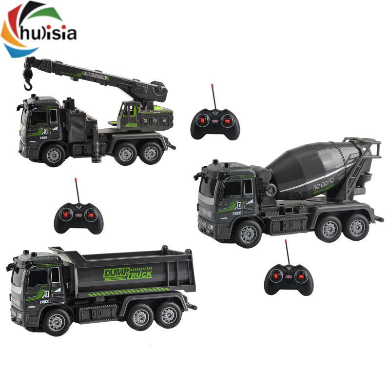 Chalisia 1: 32 RC Kỹ Thuật Xe Ô Tô Đồ Chơi Giáo Dục Điện RC Xe Tải Điều Khiển Từ Xa Xe Tải Cho Bé Trai Trẻ Em 7 8 9 10 Tuổi Trẻ Em