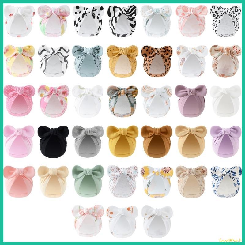 Mũ Cotton Innlike1 Cho Bé Sơ Sinh Bé Gái 0-3 Tháng Mũ Bonnet Co Giãn Có Nơ