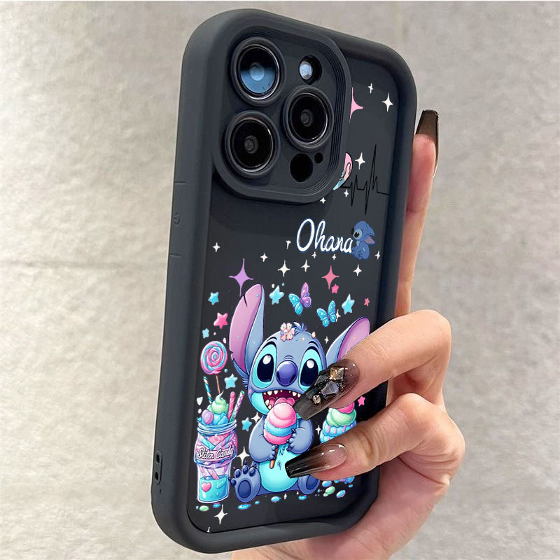 Tương thích với Infinix Smart 9 10 Plus Hot 60i 50i 30i 50 60 Pro + Phoen Case Kem Drink Stitch Print Silicone Soft Cover