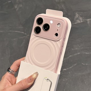 Ốp điện thoại silicon từ tính sóng cửa sổ lớn cho iPhone17 16 15 Pro Max bảo vệ camera chống sốc chống rơi mặt sau mềm