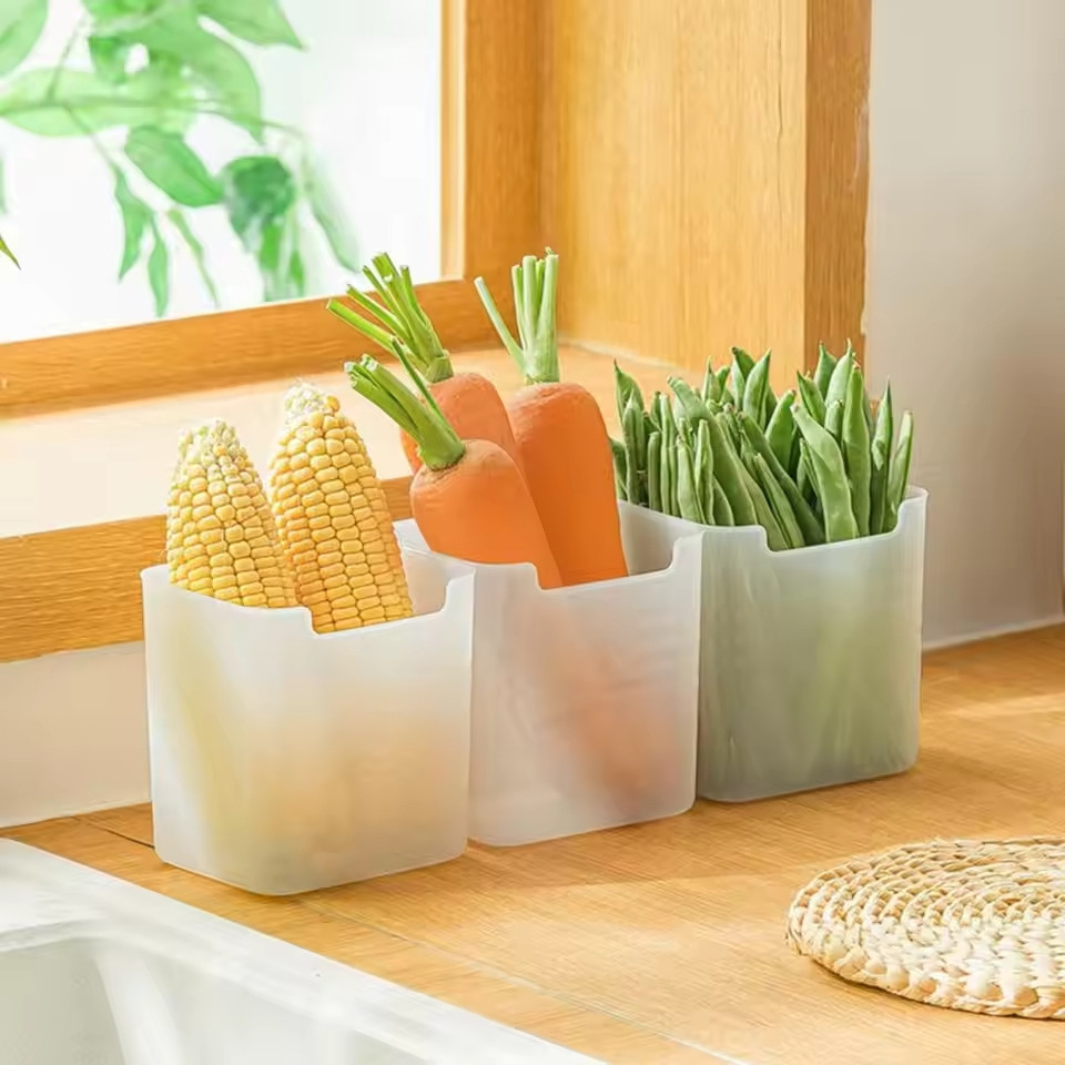 Hộp Nhựa Đựng Thực Phẩm Gắn Cánh Tủ Lạnh Đa Năng - Hộp Bảo Quản Thực Phẩm Tiết Kiệm Không Gian, Giữ Tươi Sạch