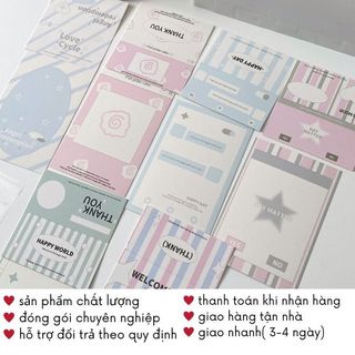 Đồ Gói Card Bìa Đầu Bấm Gập Cute Phong Cách Hàn Quốc Pastel Dễ Thương Tổng Hợp Timo GQ65