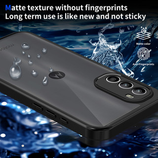 Dành Cho Motorola Moto G52 / G82 5G Ốp điện thoại Cứng Mờ Da-Cảm Giác Mềm Khung TPU Chống Sốc Mỏng Vỏ