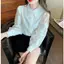 Áo sơ mi dài tay phối cổ ren độc đáo phong cách trẻ trung năng động XIMIMI SP401