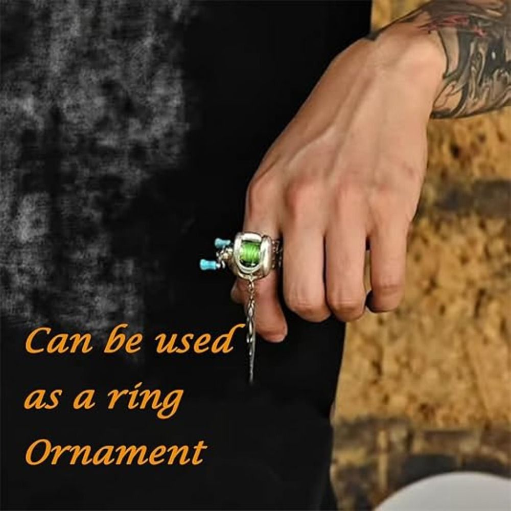 Bộ trang sức câu cá SMILE, Vòng cổ cuộn câu Mini bằng hợp kim DIY, Sáng tạo với tay cầm xoay Phụ kiện trang sức Vòng câu