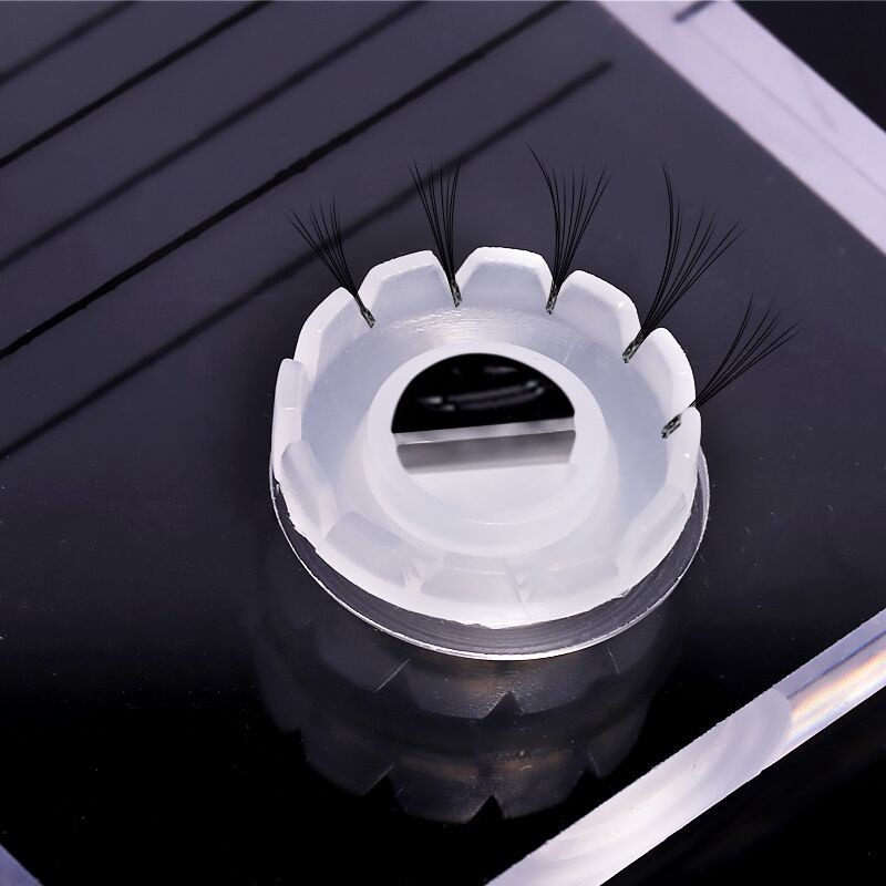 [24H] Giá Đỡ Mi Giả Kèm Khay Keo 2 Trong 1 – Chất Liệu Acrylic, Dùng Cho Tiệm Làm Mi